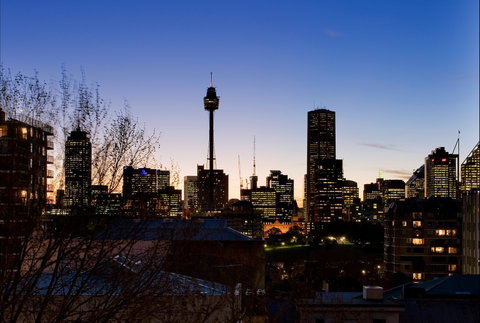 Overlooking The City's Silhouette - Accommodation Nelson Bay 2