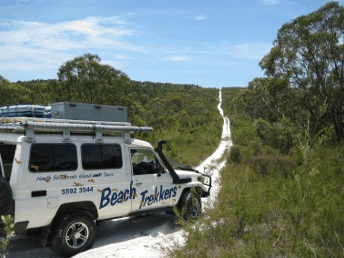 Beach trekkers North Stradbroke Island - Accommodation Nelson Bay