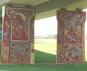 Cowra Bridge Pylons - Accommodation Nelson Bay 0