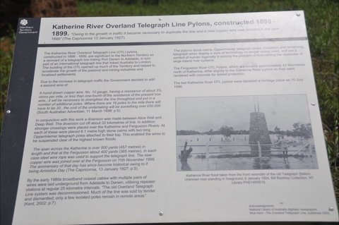 Katherine Overland Telegraph Pylons - Accommodation Nelson Bay 2