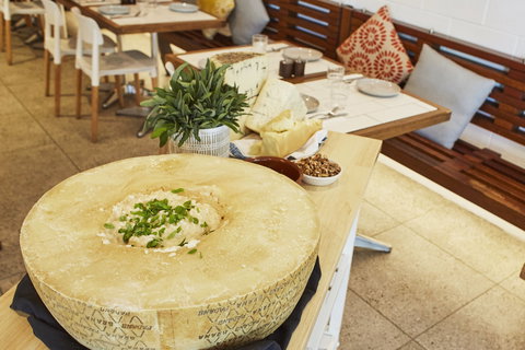 Flaming Cheese Wheel And Wine Experience: Broadway - Accommodation Nelson Bay 0