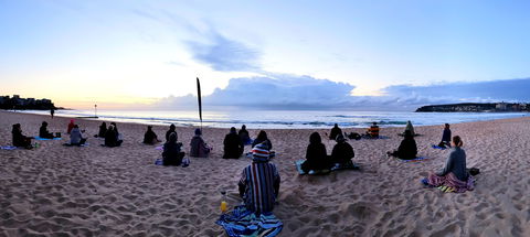 Making Meditation Mainstream: Free Beach Meditation Session South Manly - Nelson Bay Accommodation.com 0