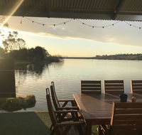 Shack built over the Murray River - Accommodation Nelson Bay