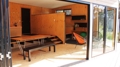 BAY OF FIRES ECO HUT Off Grid Experience At Binalong Bay - Accommodation Nelson Bay 2